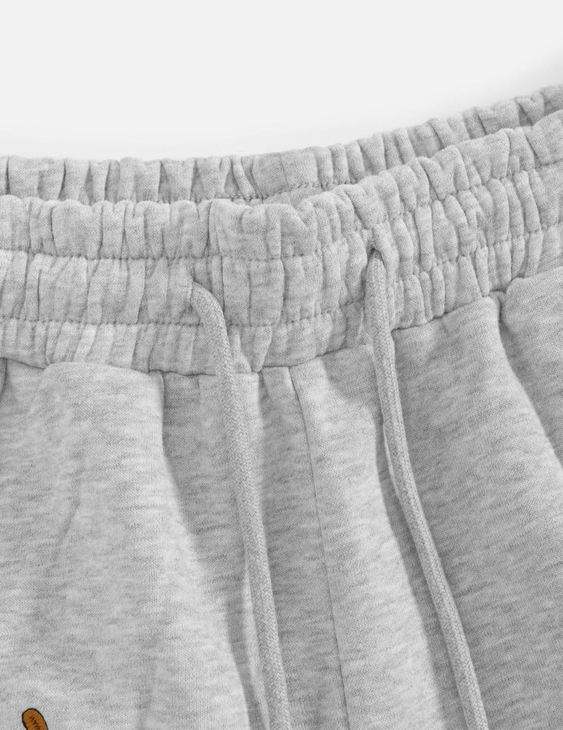 imageAelfric Eden Embroidery Puppy Hoodie and Sweatpants Sweatsuits 2 Piece Set Track Suits Sweat Matching Lounge Pants Grey L