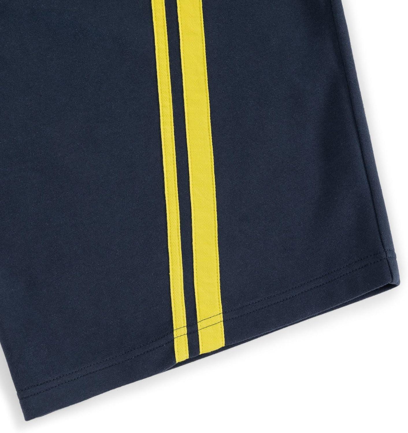 imageAelfric Eden Stripes Baggy Barrel Sweatpants Elastic Double Waist Wide Leg Pants Women Men Casual Y2K Unisex Lounge TrouserDark Blue